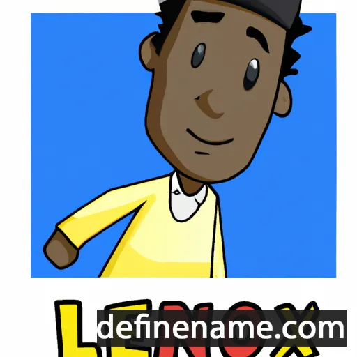 cartoon of the name Lenox