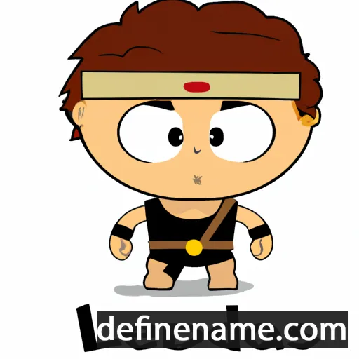 cartoon of the name Leonidas