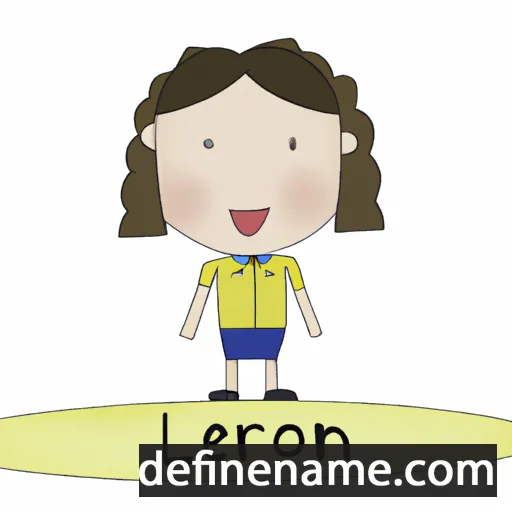 cartoon of the name Leonor