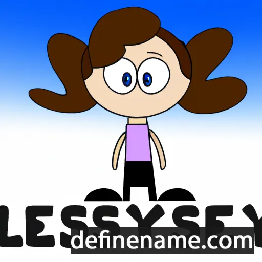 cartoon of the name Lesley