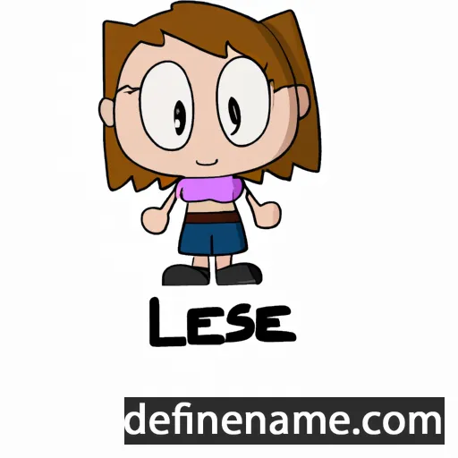 cartoon of the name Lessie