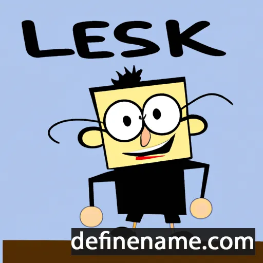 cartoon of the name Leszek