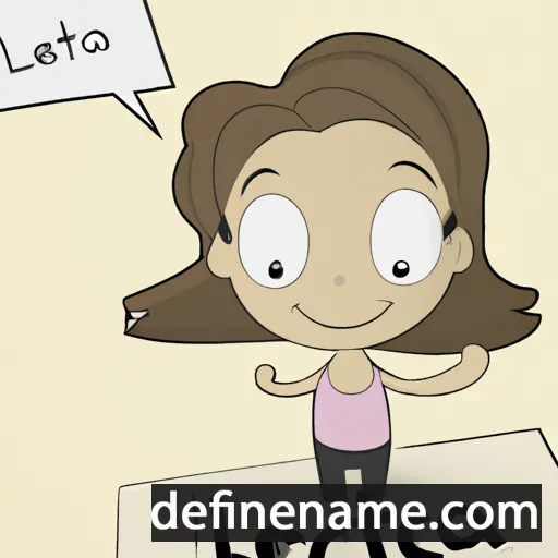 cartoon of the name Leticia