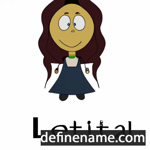 cartoon of the name Letitia