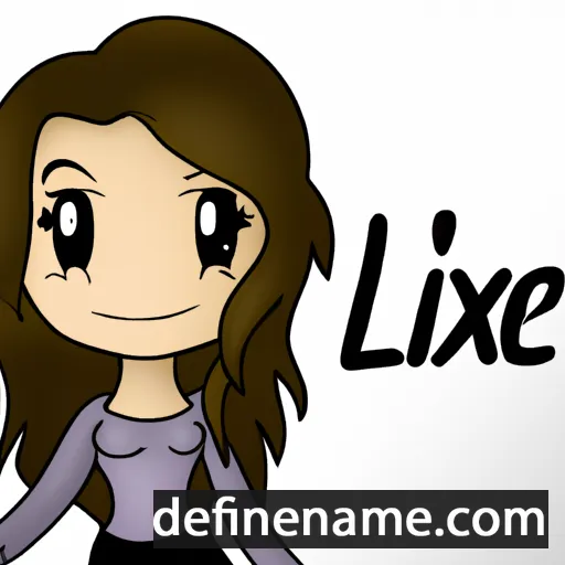 cartoon of the name Lexie