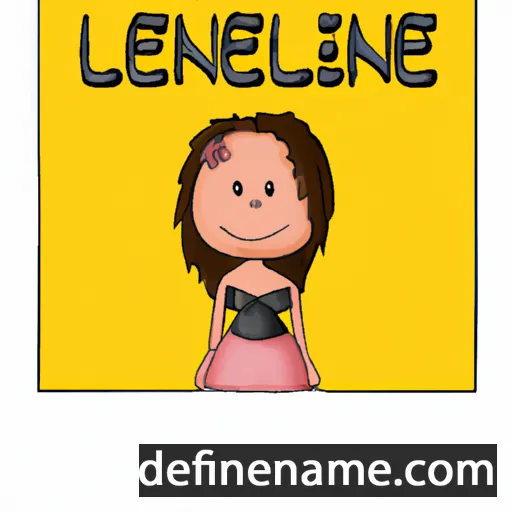 cartoon of the name Lexine