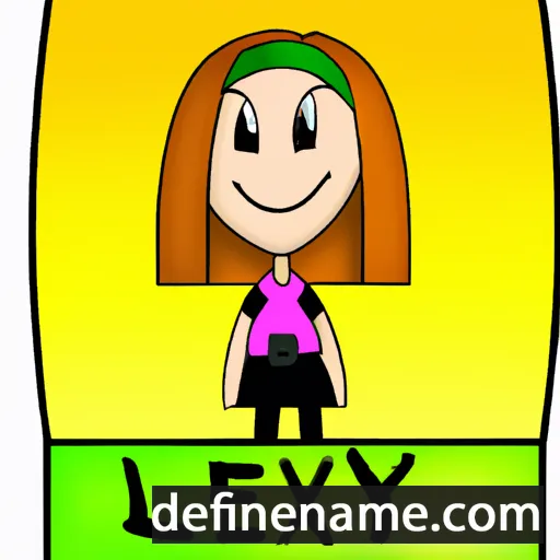 cartoon of the name Lexy