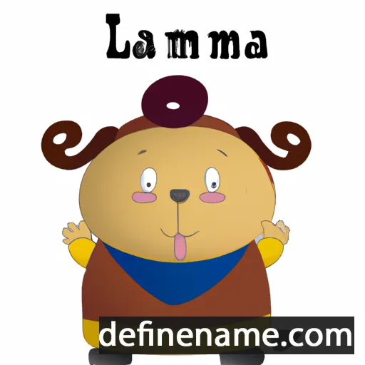 cartoon of the name Lhamo