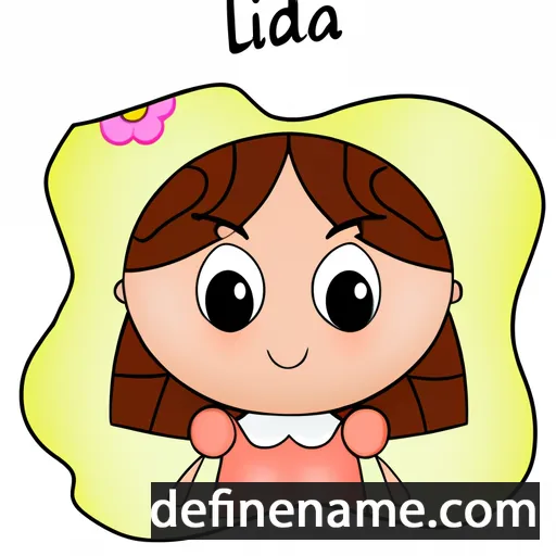 cartoon of the name Lída