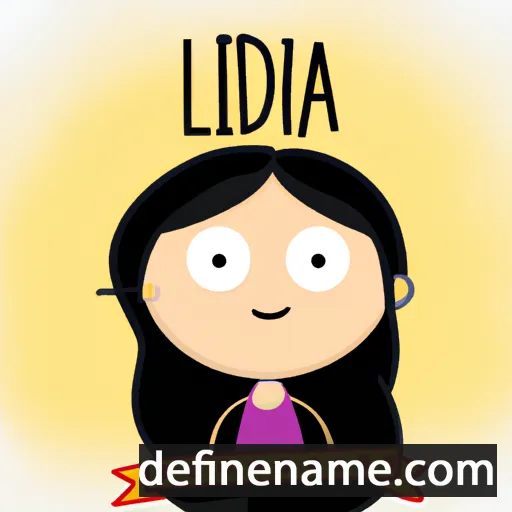 cartoon of the name Lídia