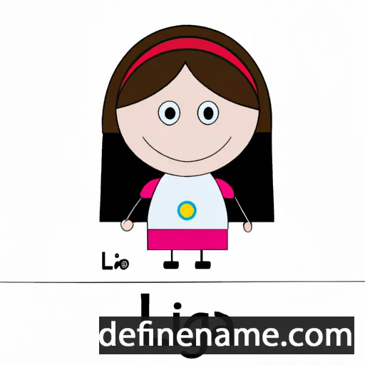 cartoon of the name Lígia