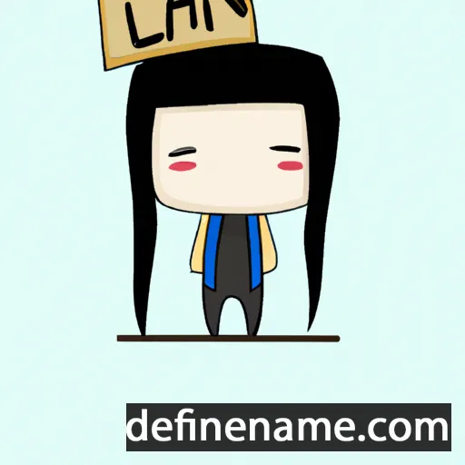 cartoon of the name Lian