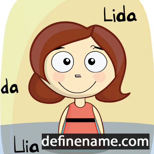 cartoon of the name Lidia