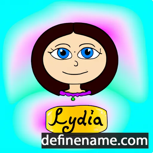 cartoon of the name Lidiya