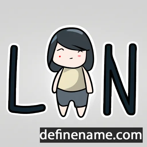 cartoon of the name Liên