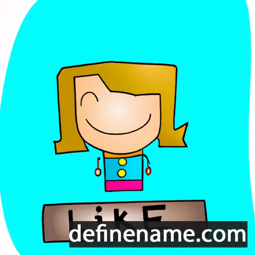 cartoon of the name Lieke