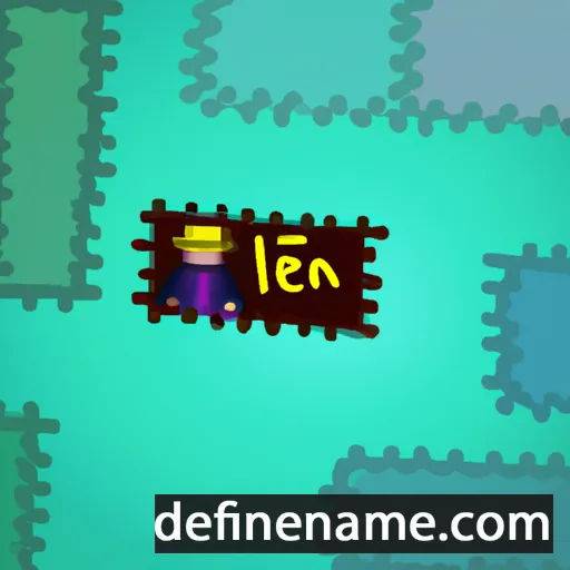 cartoon of the name Lien