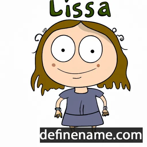 cartoon of the name Liisa