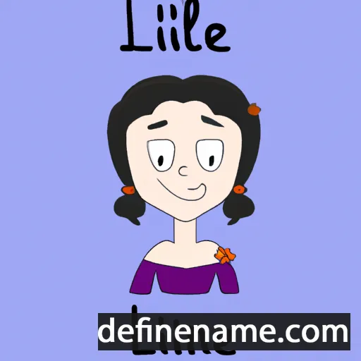 cartoon of the name Liliane