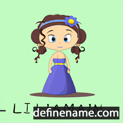 cartoon of the name Lilianna