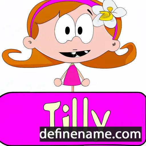 cartoon of the name Lilly