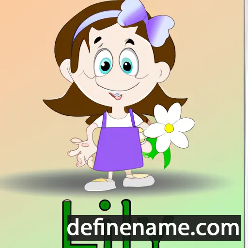 cartoon of the name Lily