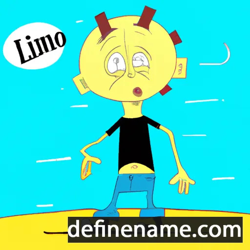 cartoon of the name Lino