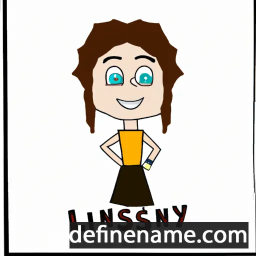 cartoon of the name Linsay