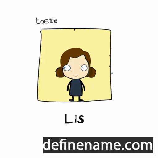 cartoon of the name Lissa