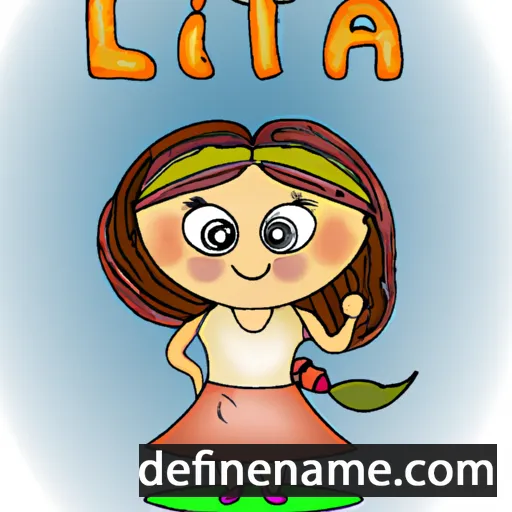 cartoon of the name Lita