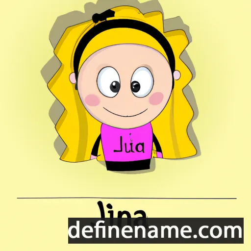 cartoon of the name Ljiljana