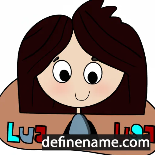 cartoon of the name Lluïsa