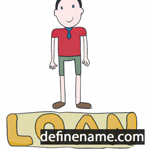 cartoon of the name Loan