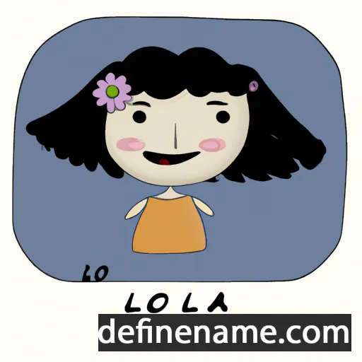 cartoon of the name Lola