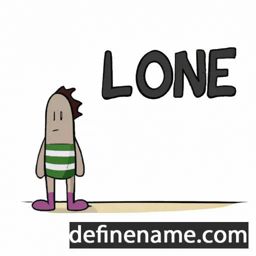 cartoon of the name Lone