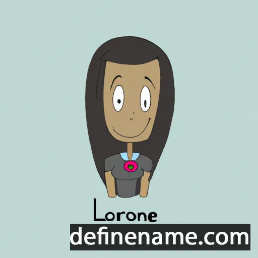 cartoon of the name Loraine