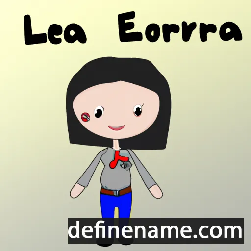 cartoon of the name Lorena