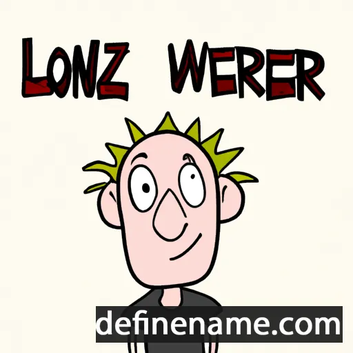 cartoon of the name Lorenz