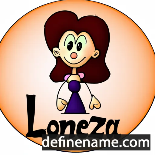 cartoon of the name Lorenza