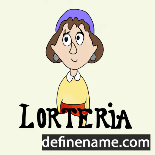 cartoon of the name Loretta