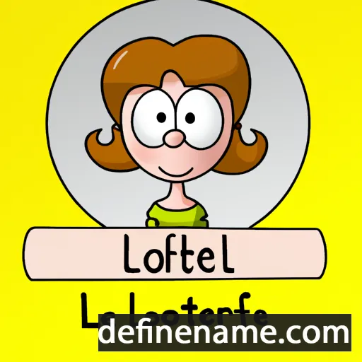 cartoon of the name Lorette