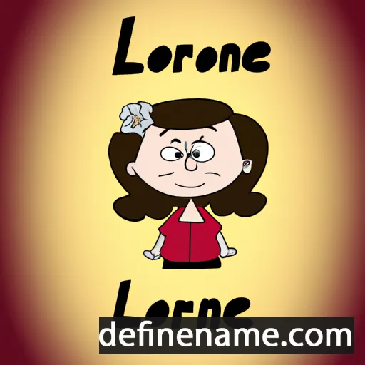 cartoon of the name Lorraine