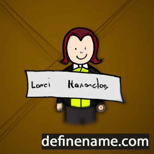 cartoon of the name Lourdes