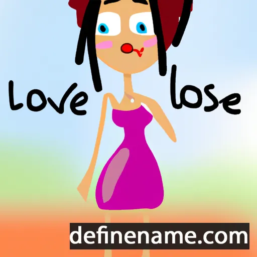 cartoon of the name Lovise