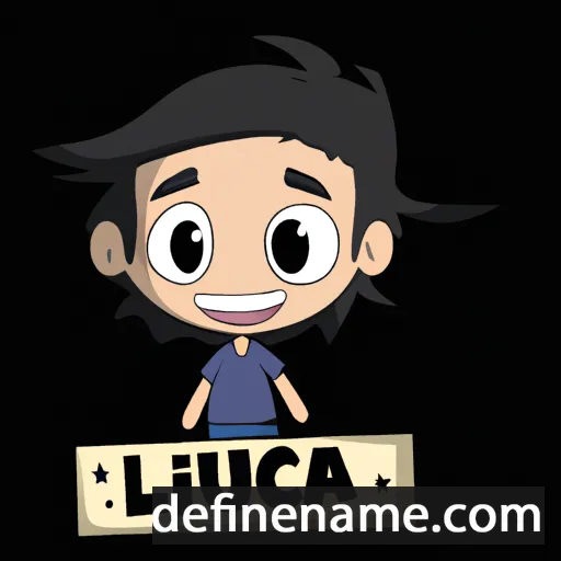 cartoon of the name Lúcás