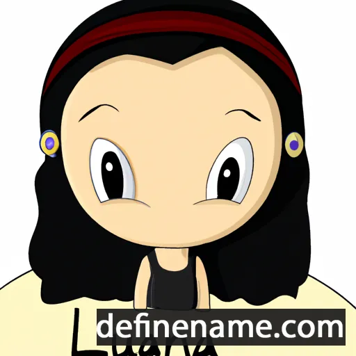 cartoon of the name Luana