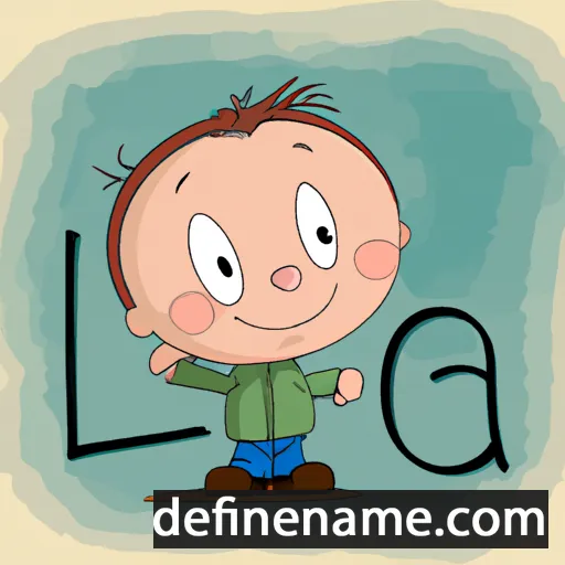 cartoon of the name Luca