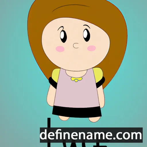 cartoon of the name Lucie