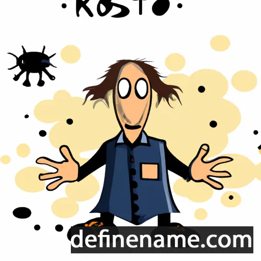 cartoon of the name Rástoš