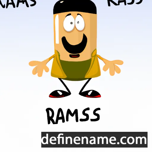 cartoon of the name Rasmass